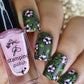 Beautiful-manicure-showing-full-coverage-nail-art-designs-of-roses-with-leaves