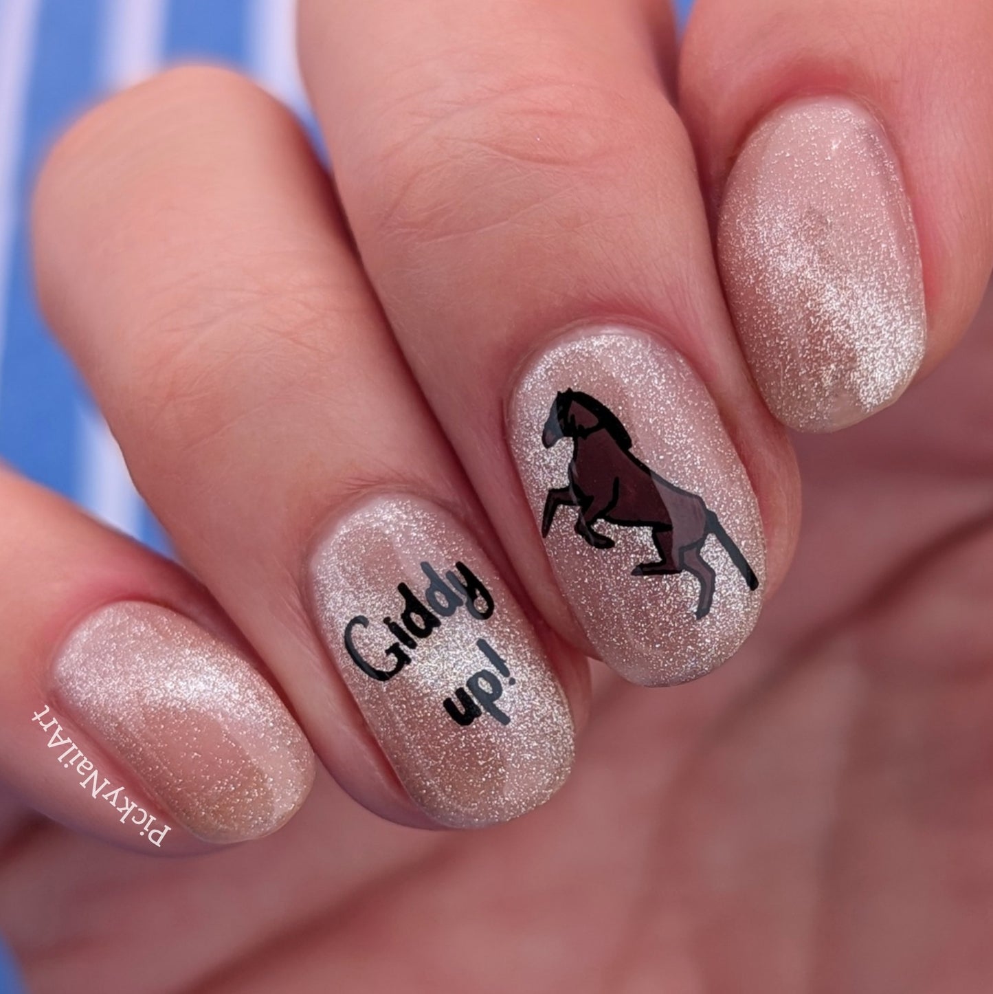 Howdy Partner (CjS-360) Etched Nail Art Stamping Plate
