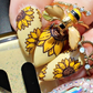 Glow like a Sunflower (CjS-370) Etched Nail Art Stamping Plate