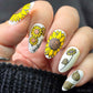 Glow like a Sunflower (CjS-370) Etched Nail Art Stamping Plate