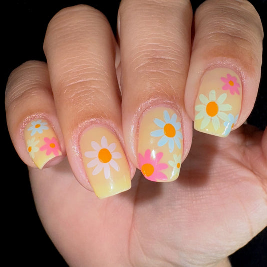 Bloom Baby Bloom (CjS-379) Etched Nail Art Stamping Plate