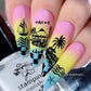 Catch Me by the Sea (CjS-380) Steel Nail Art Layered Stamping Plate