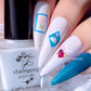 Perfectly Postage (CjS-381) Steel Nail Art Layered Stamping Plate
