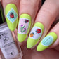 Perfectly Postage (CjS-381) Steel Nail Art Layered Stamping Plate