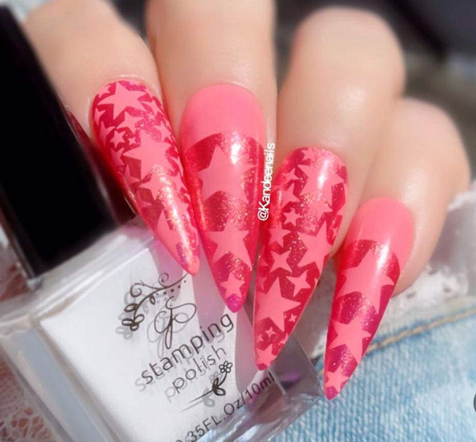 Twinkle Twinkle (CjS-384) Etched Nail Art Stamping Plate