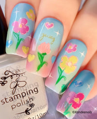 Dainty Doodles (CjS-386) Steel Nail Art Layered Stamping Plate