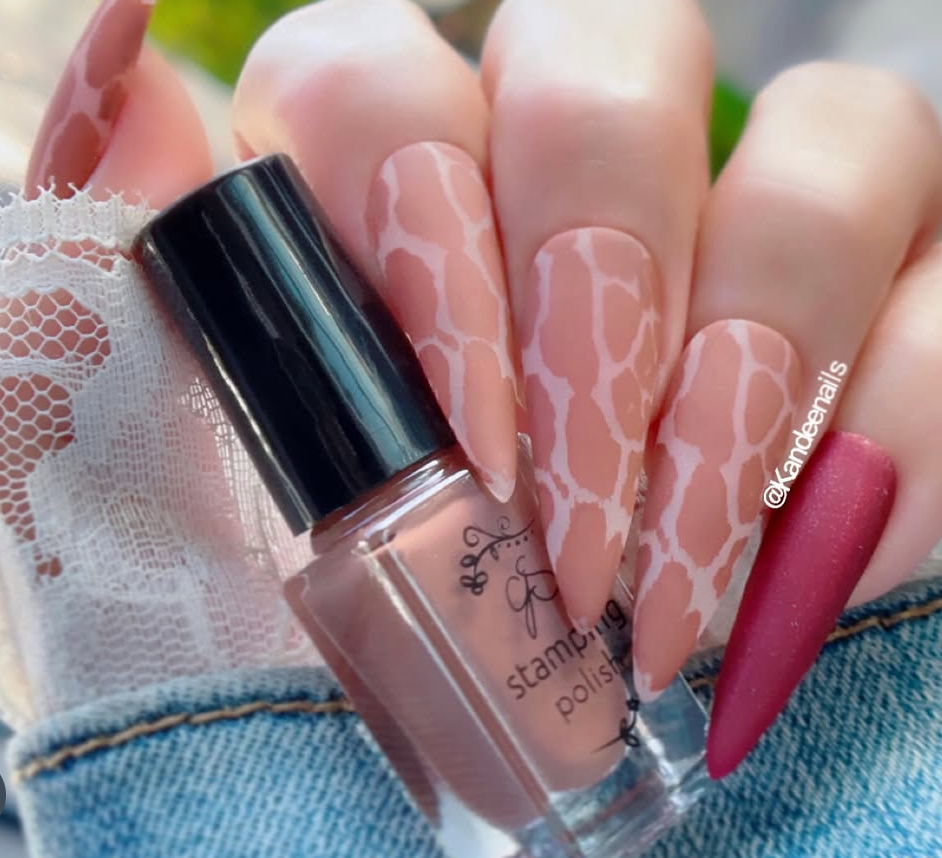 Fur-ever Flutter (CjS-387) Etched Nail Art Stamping Plate