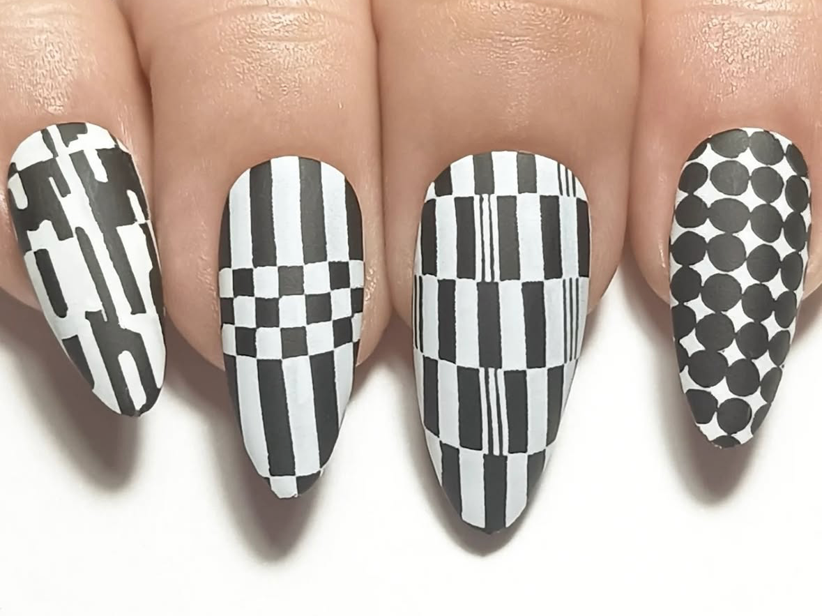 Low Light Lounge (CjS-398) Etched Nail Art Stamping Plate