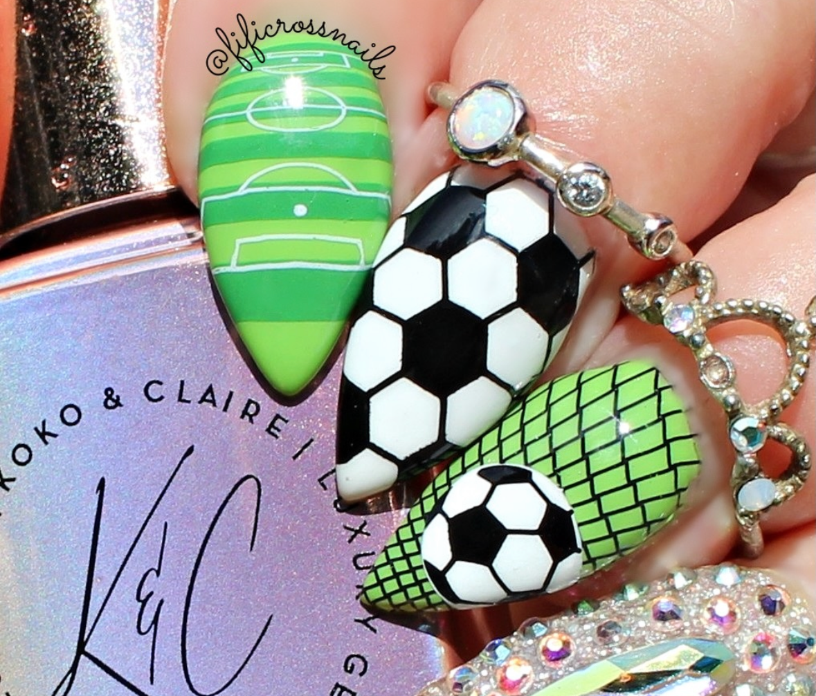 The Beautiful Game (CjS-408) Etched Nail Art Stamping Plate