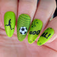 The Beautiful Game (CjS-408) Etched Nail Art Stamping Plate