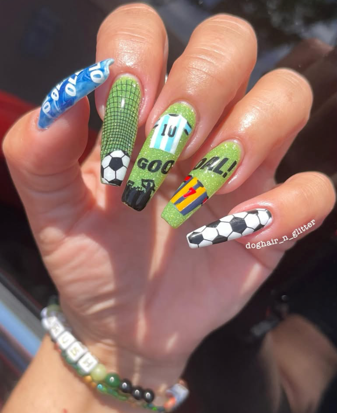 The Beautiful Game (CjS-408) Etched Nail Art Stamping Plate