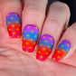 Petals in Pattern (CjS-409) Etched Nail Art Stamping Plate
