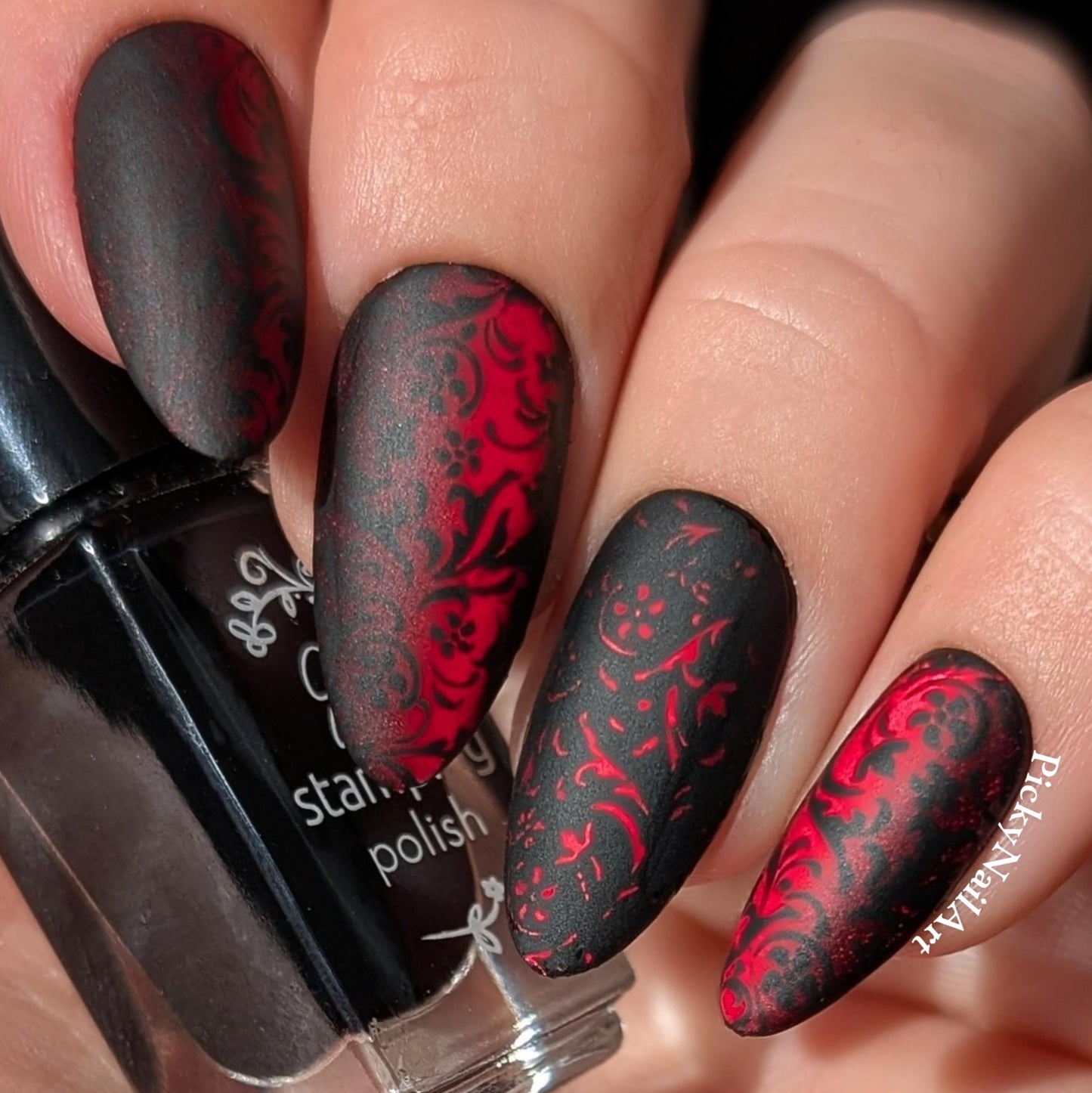 Garden Layers (CjS-411) Etched Nail Art Stamping Plate