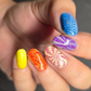 Color Me Trippy (CjS-417) Etched Nail Art Stamping Plate