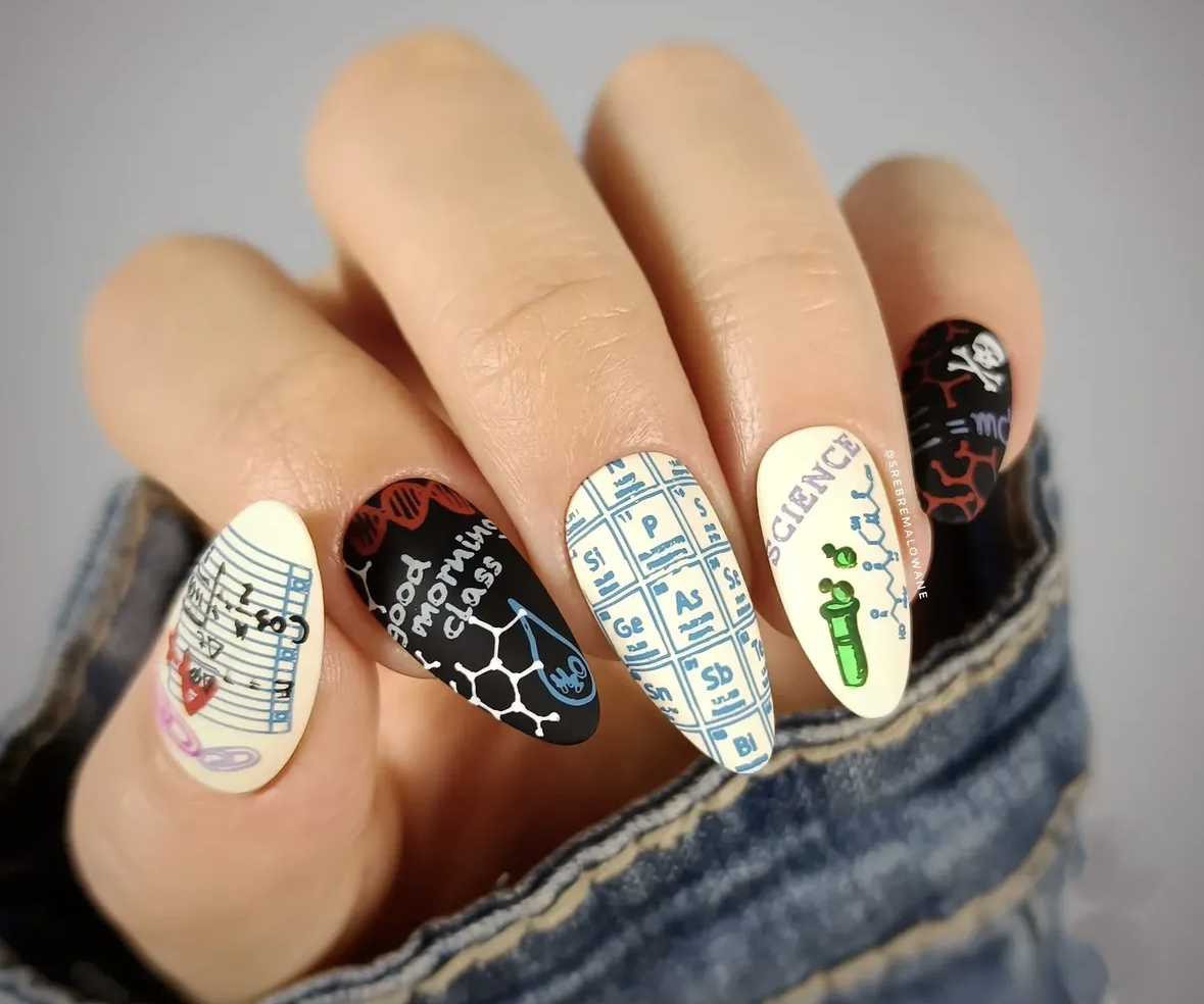 Back to School - Scholastic (CjS-43) Etched Nail Art Stamping Plate