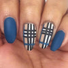 Got Plaid?  CjS-56  Steel Nail Art Stamping Plate