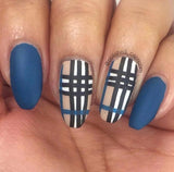 Got Plaid?  CjS-56  Steel Nail Art Stamping Plate