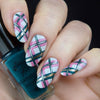 Got Plaid?  CjS-56  Steel Nail Art Stamping Plate
