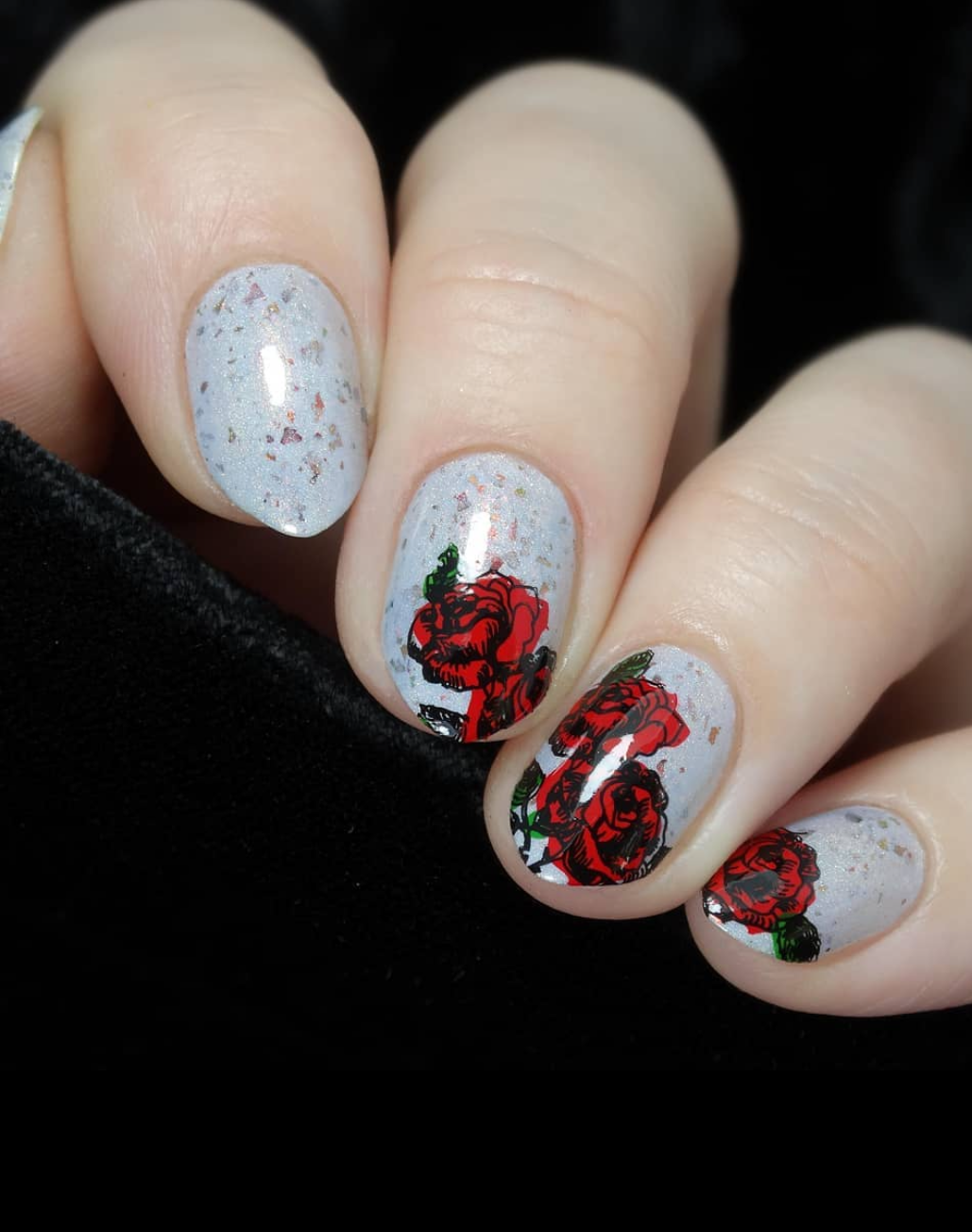 Delicate Garden (CjS-58) Steel Nail Art Layered Stamping Plate