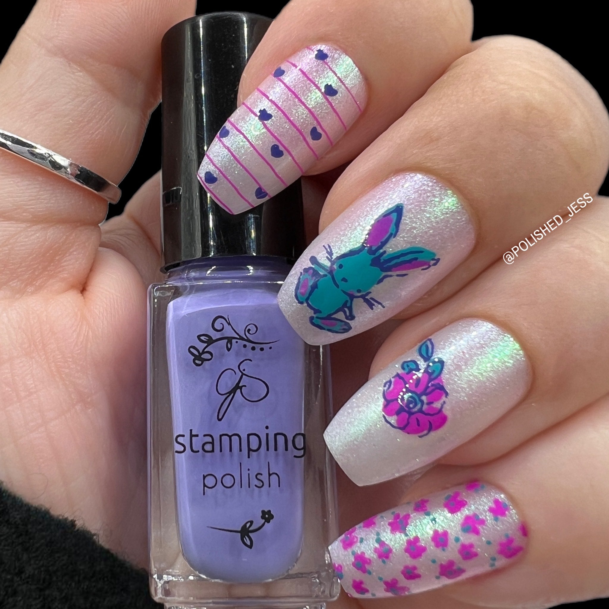 Life in Bloom (CjS-97) Steel Layered Nail Art Stamping Plate