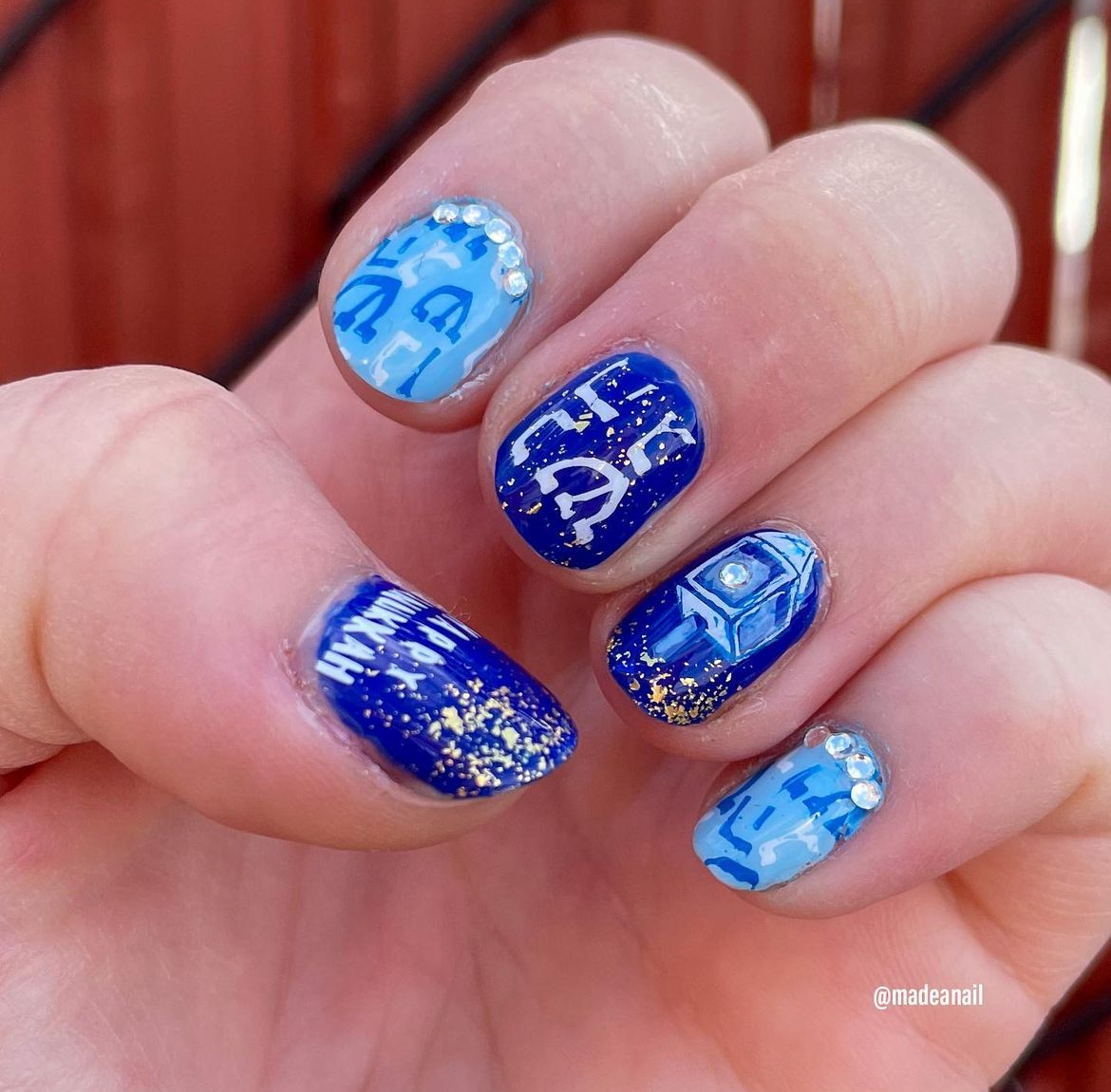 Happy Hanukkah (CjSC-28) Steel Nail Art Stamping Plate