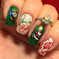 Classic Santa (CjSC-34) Etched Nail Art Stamping Plate