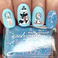 Festive & Flirty (CjS C-35) Steel Nail Art Stamping Plate