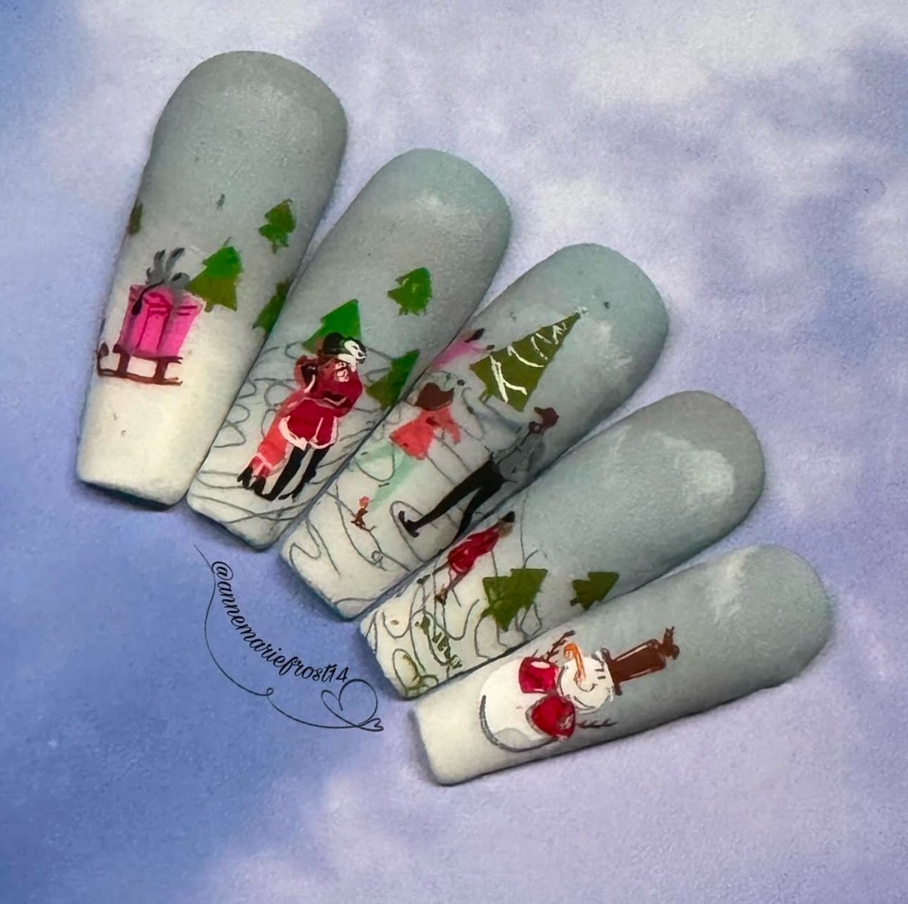 Christmas in the Park (CjSC-49) Steel Nail Art Stamping Plate