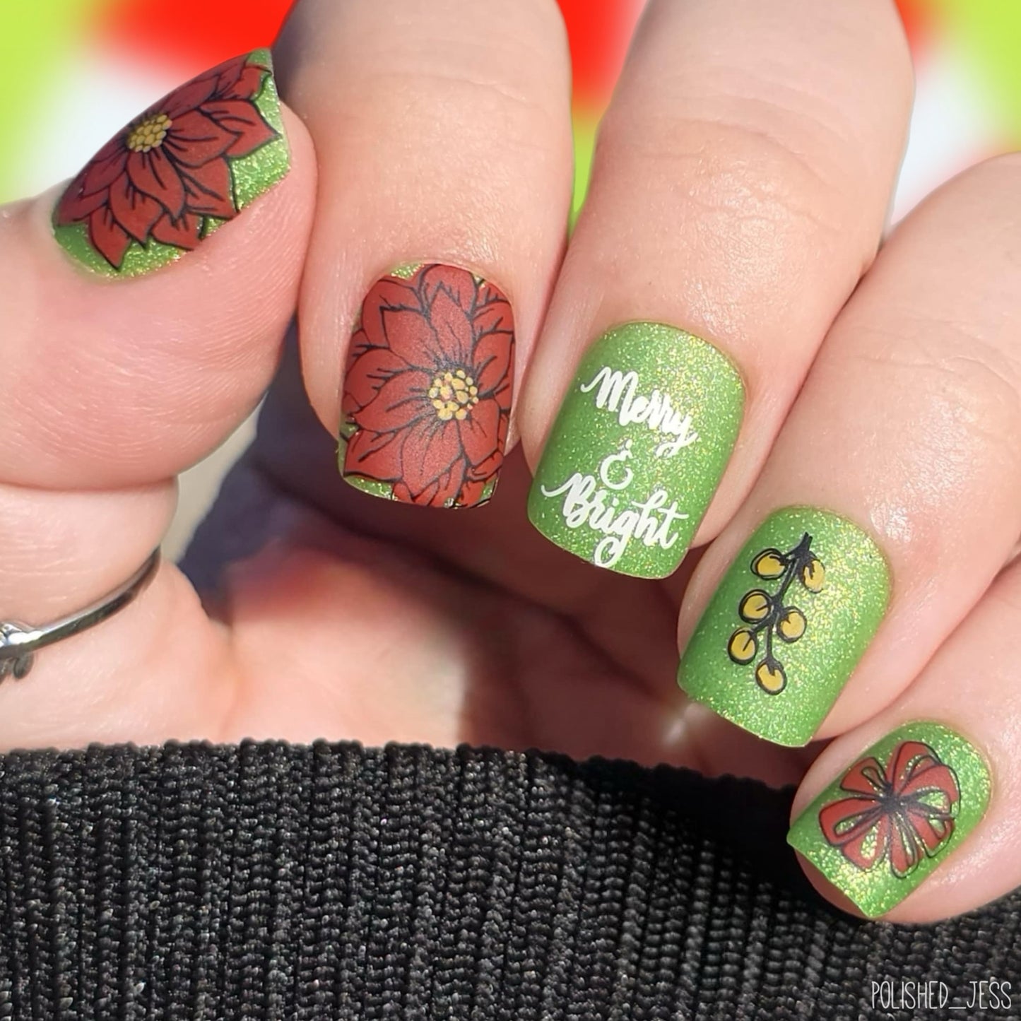 Christmas Gifts & Greens (CjSC-65) Etched Nail Art Stamping Plate