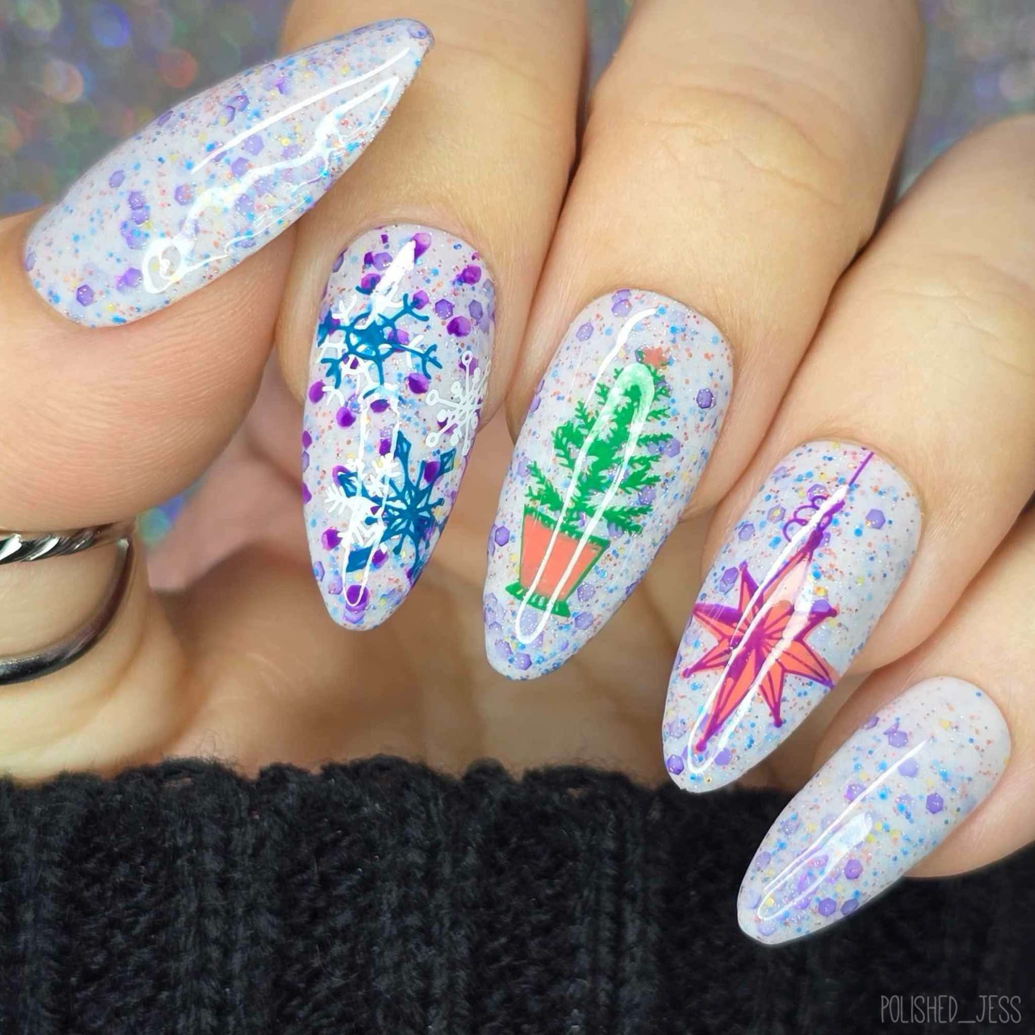 Patchwork Holiday (CjSC-75) Steel Nail Art Stamping Plate