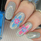 Holiday Glass (CjSC-91) Steel Nail Art Layered Stamping Plate