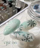 Frosty Forest (CjSC-86) Steel Nail Art Layered Stamping Plate