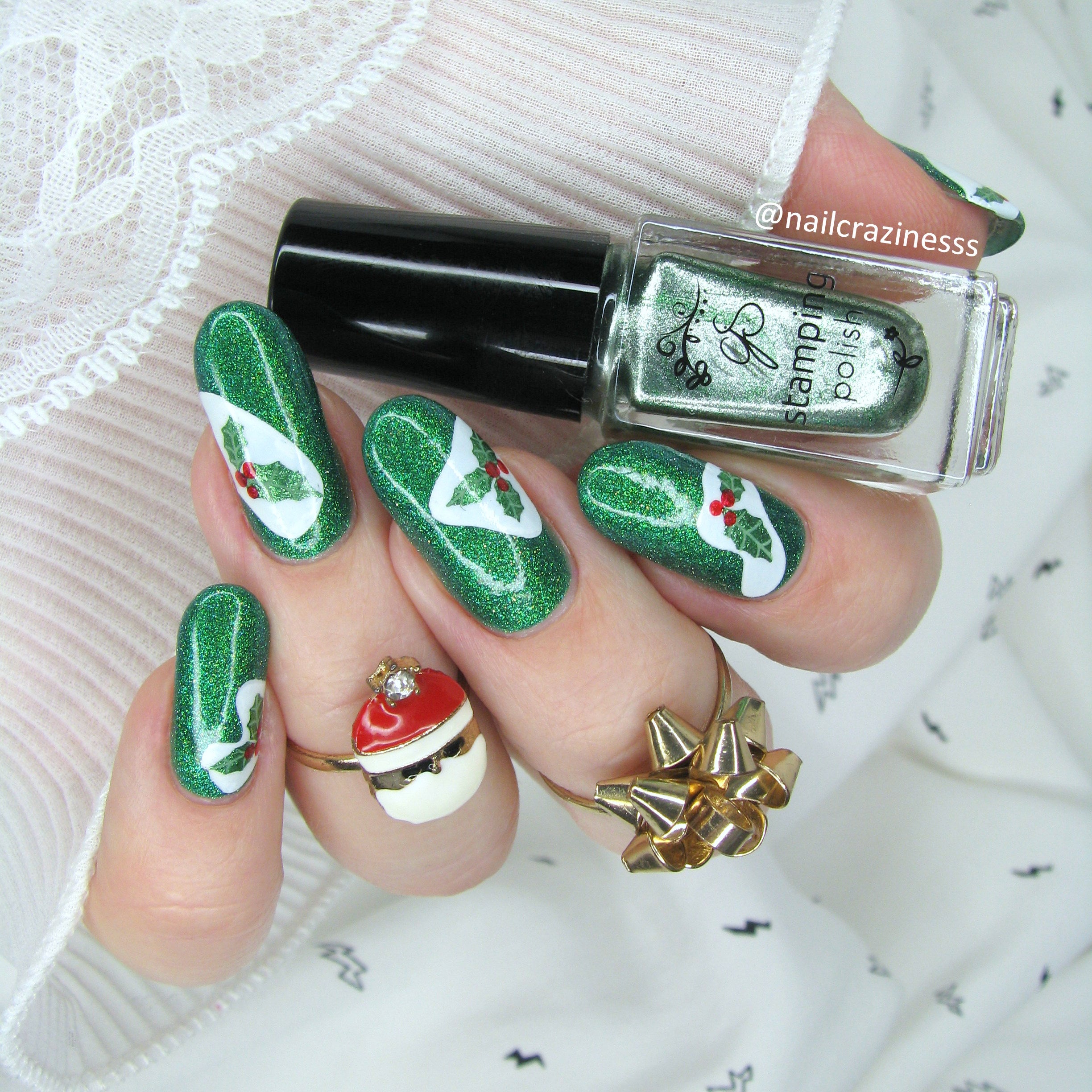 Merry Mistletoe Moments (CjSC-90) Steel Nail Art Layered Stamping Plate