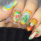 Holiday Glass (CjSC-91) Steel Nail Art Layered Stamping Plate