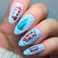 Retro Festive Fun (CjSC-93) Steel Nail Art Layered Stamping Plate