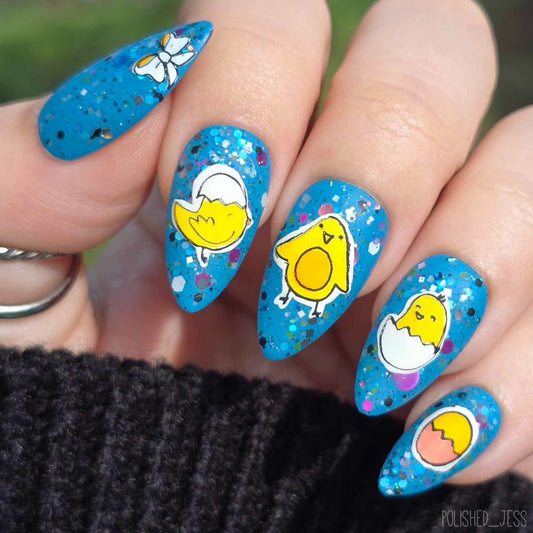 Easter 3 (CjSH-08) - Steel Nail Art Layered Stamping Plate