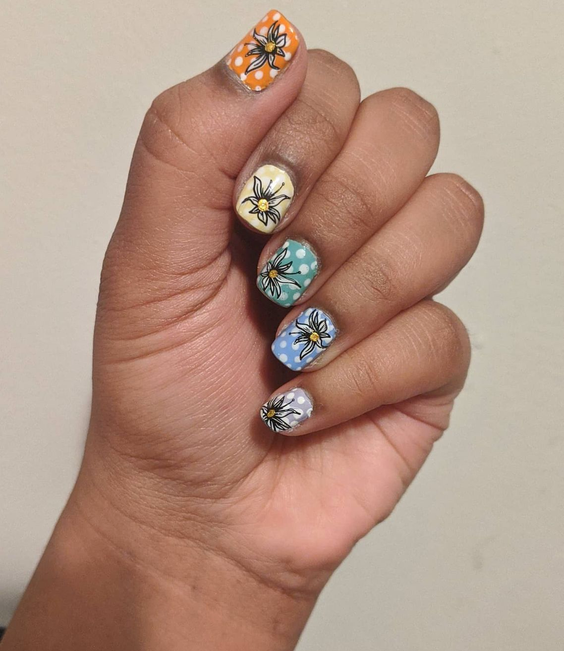 Bitty Bunnies n Blooms (CjSH-10) Steel Nail Art Layered Stamping Plate