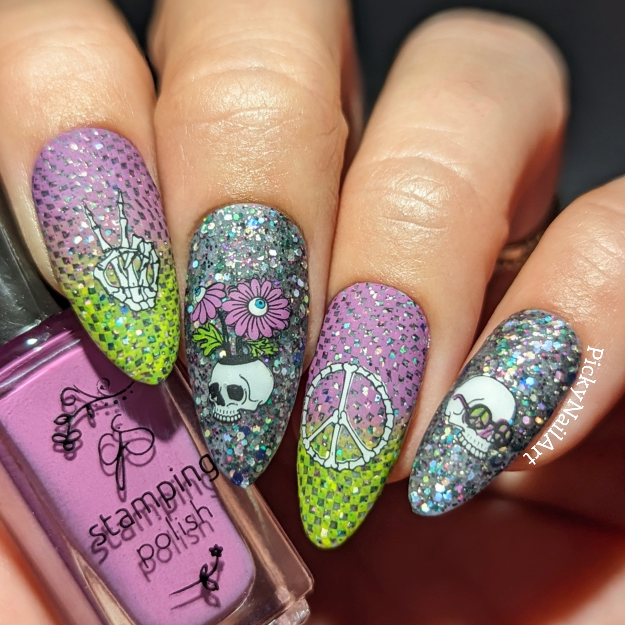 Mystic Hallows (CjSH-100) Steel Nail Art Layered Stamping Plate