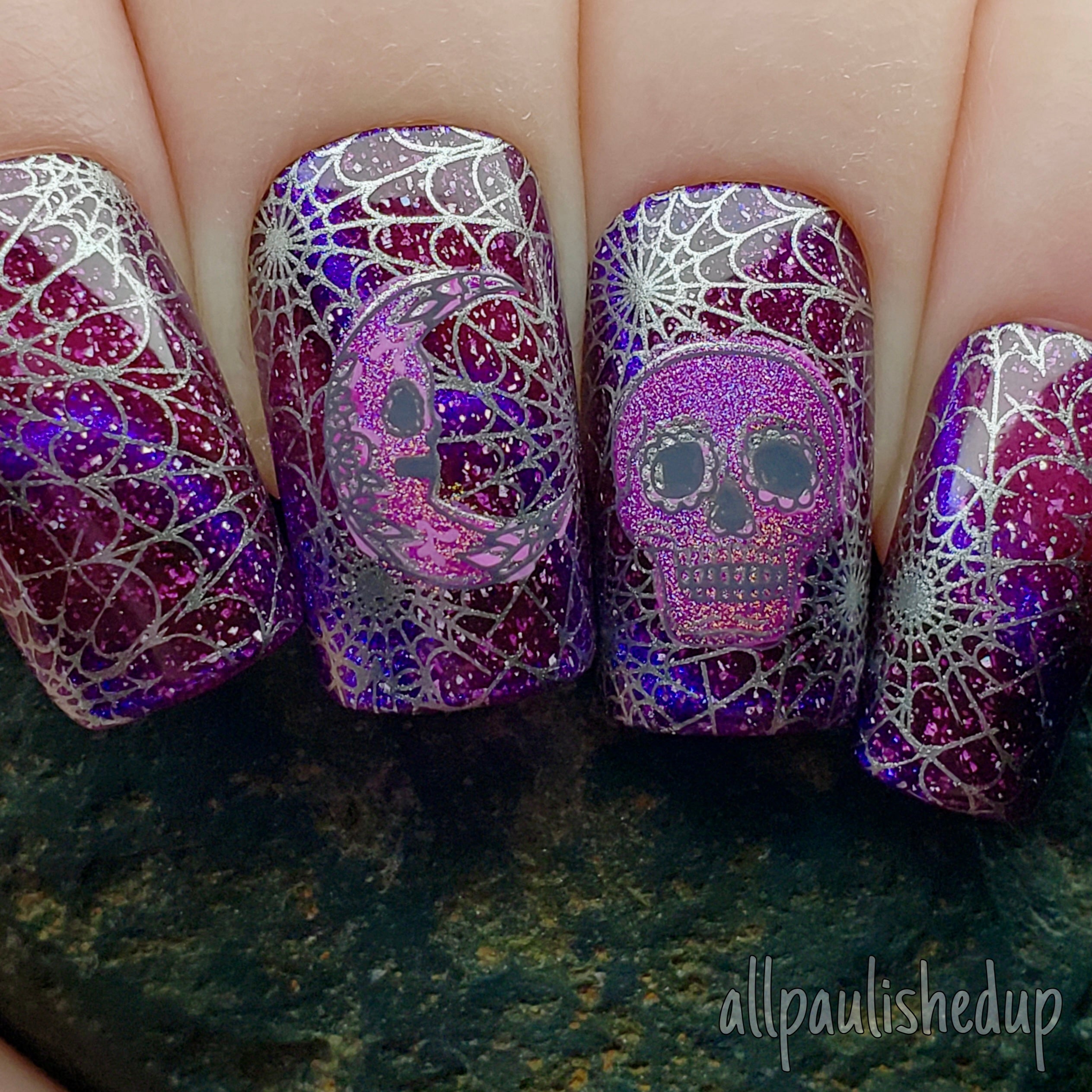 Mystic Hallows (CjSH-100) Steel Nail Art Layered Stamping Plate