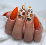 Autumn Skies, Pumpkin Pies (CjSH-101) Steel Nail Art Layered Stamping Plate