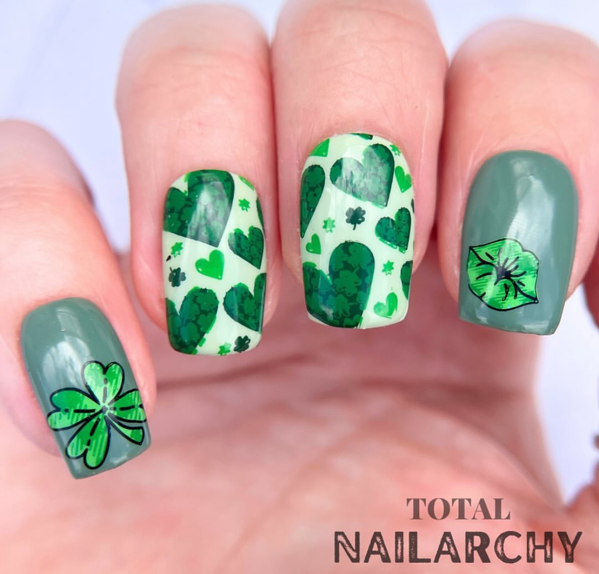 Shake Your Shamrocks (CjSH-103) Steel Nail Art Layered Stamping Plate