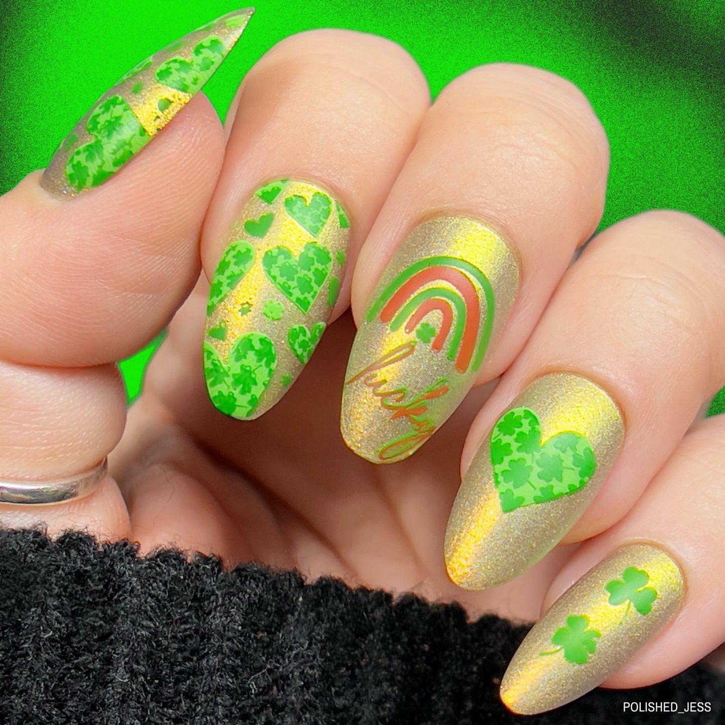 Shake Your Shamrocks (CjSH-103) Steel Nail Art Layered Stamping Plate