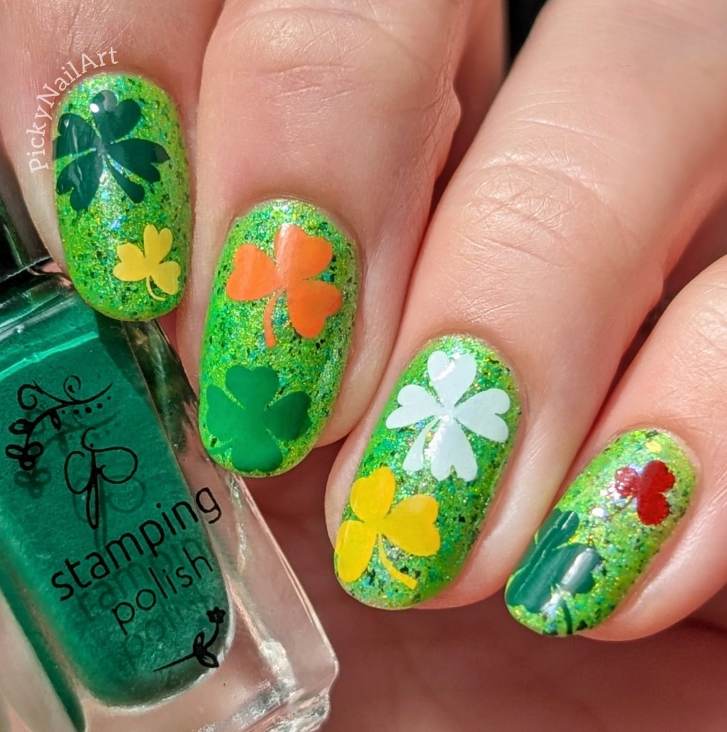 Shake Your Shamrocks (CjSH-103) Steel Nail Art Layered Stamping Plate