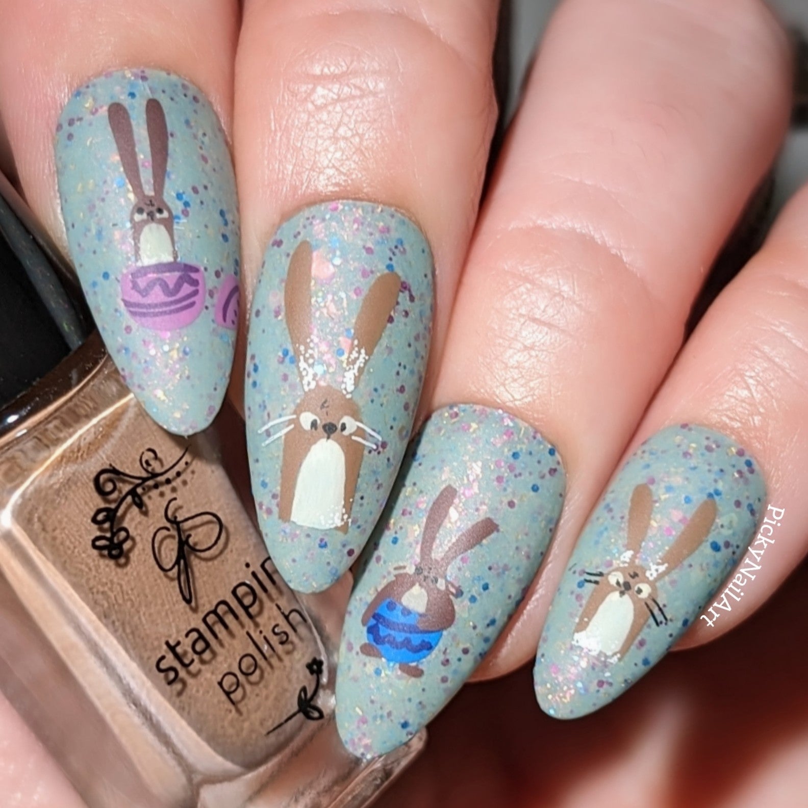 Bunny Bliss (CjSH-112) Steel Nail Art Layered Stamping Plate