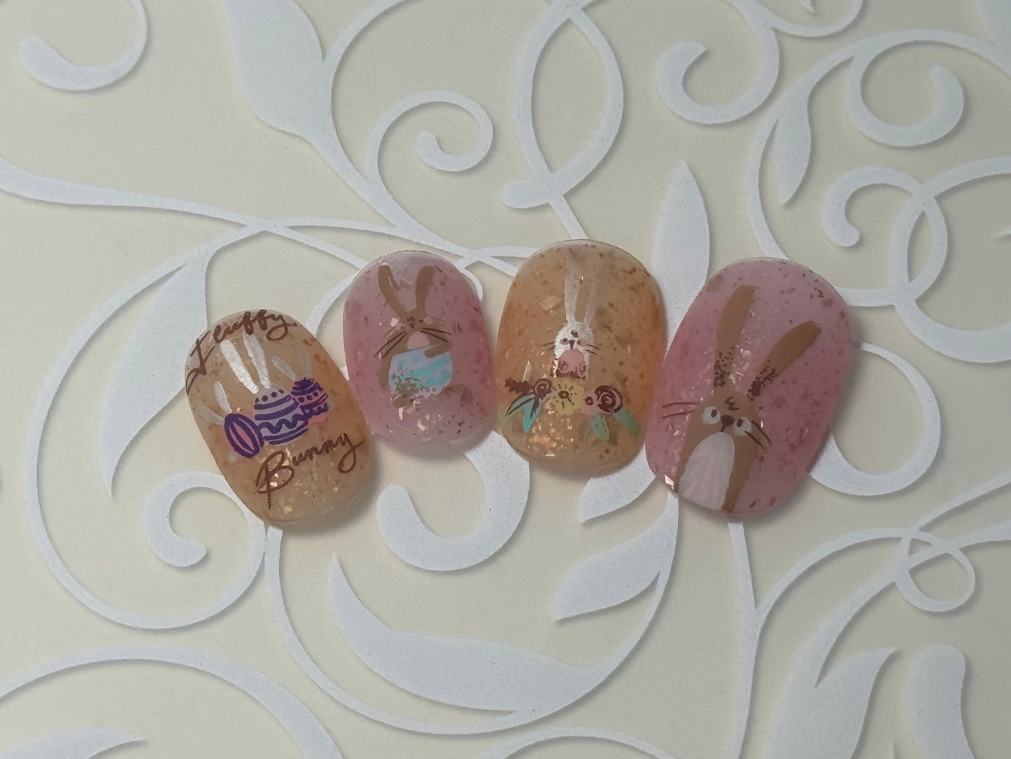 Bunny Bliss (CjSH-112) Etched Nail Art Stamping Plate