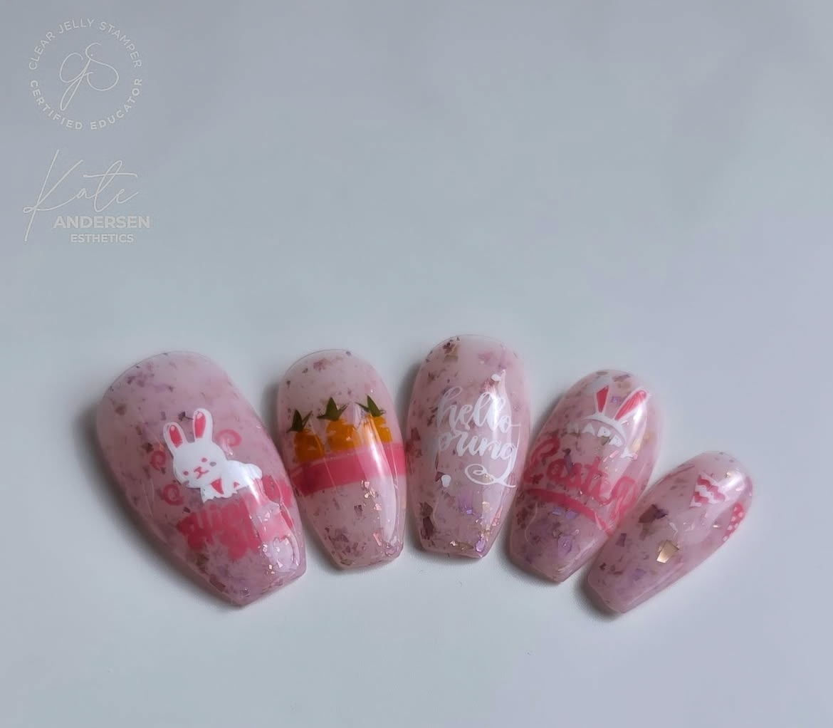 Hippity Easter (CjSH-12) Steel Nail Art Layered Stamping Plate