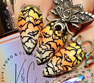 Wallpaper - Nightmare Nights (CjSH-122) Etched Nail Art Stamping Plate