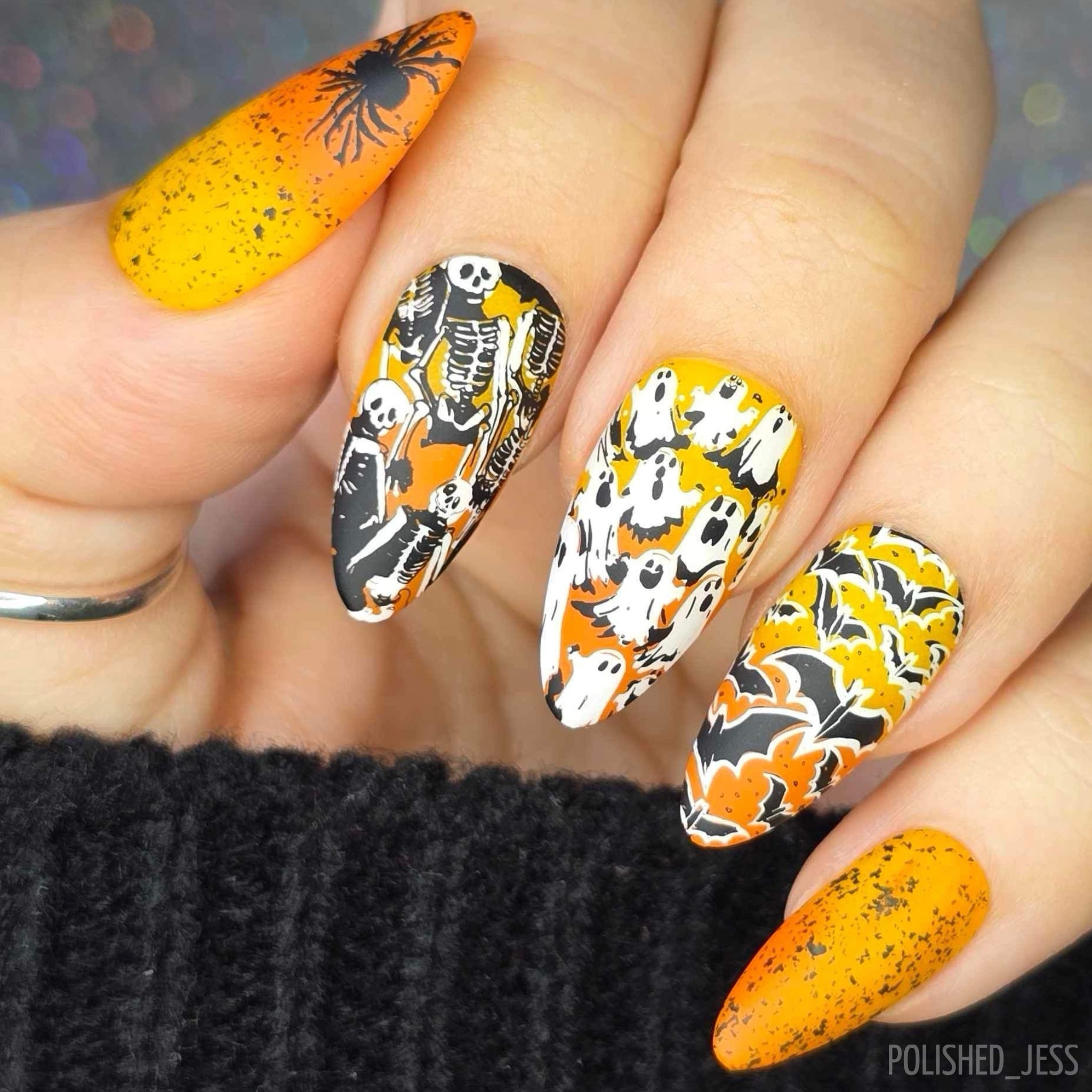 Wallpaper - Nightmare Nights (CjSH-122) Steel Nail Art Layered Stamping Plate