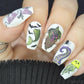 Creepy Beach (CjSH-127) Etched Nail Art Stamping Plate