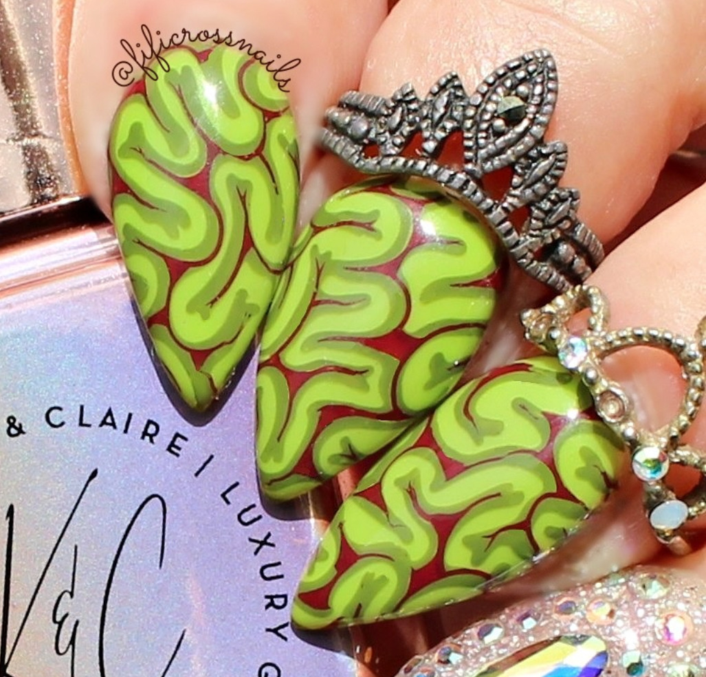 Freaky Little Friends (CjSH-130) Etched Nail Art Stamping Plate